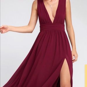Lulu’s Burgundy Gown